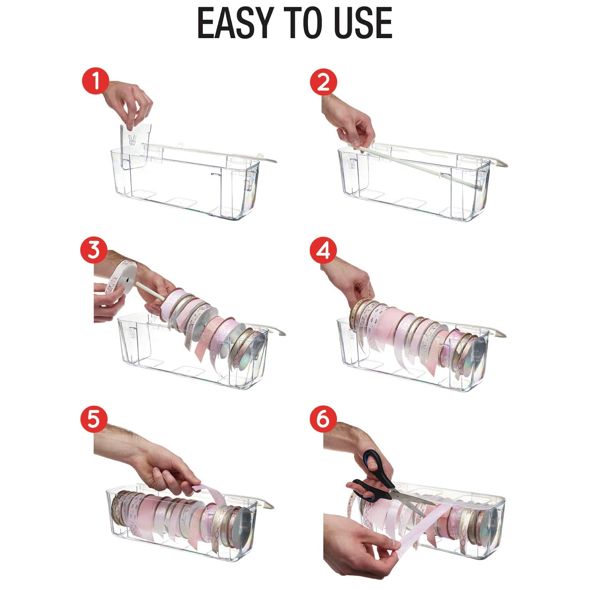 Deflecto® Clear Acrylic Ribbon Dispenser